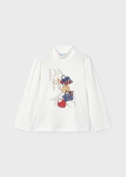 Fashion Camiseta semicisne bolsos niña Camisetas Y Polos