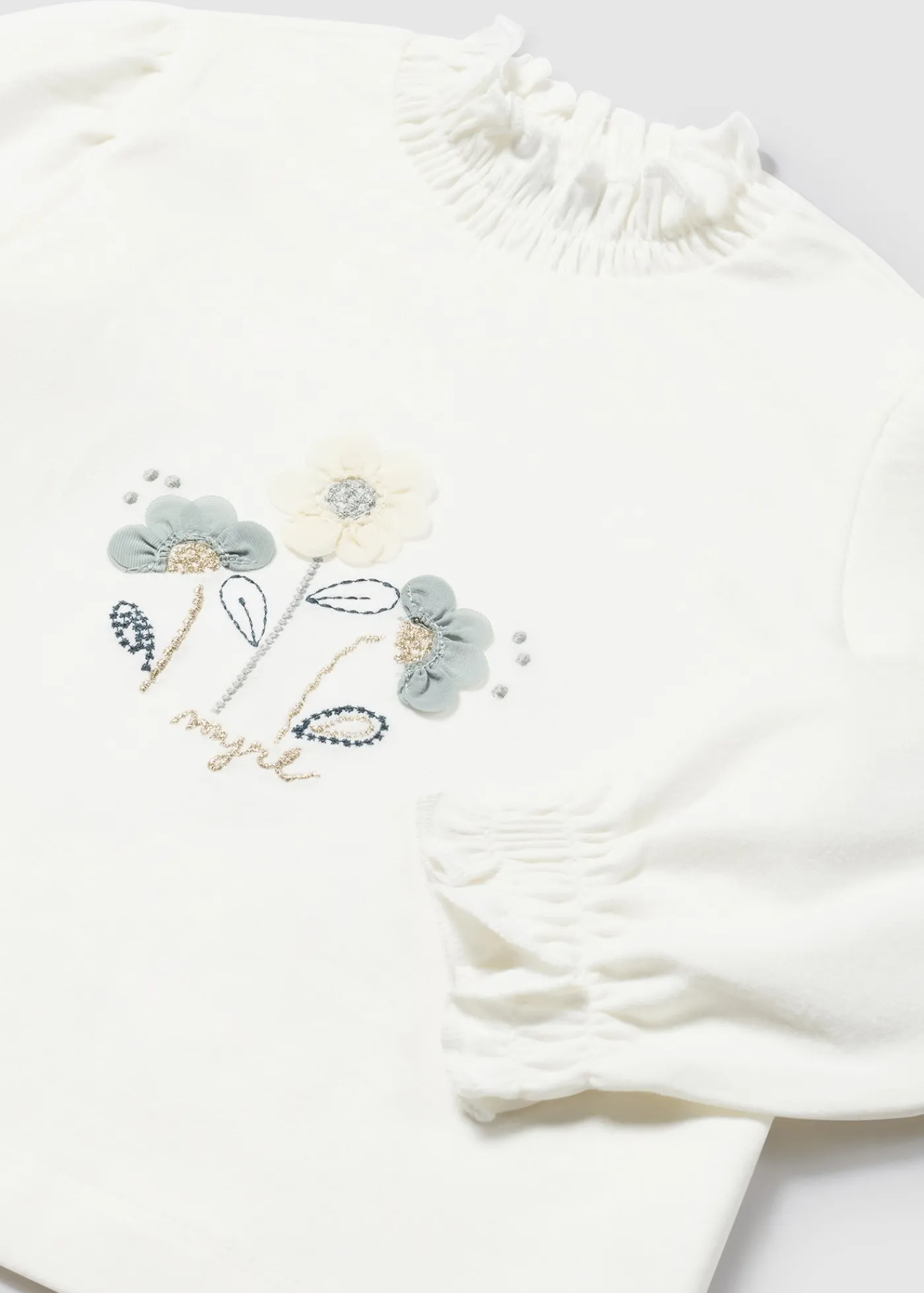 Online Camiseta semicisne flores bebé Bodies Y Camisetas