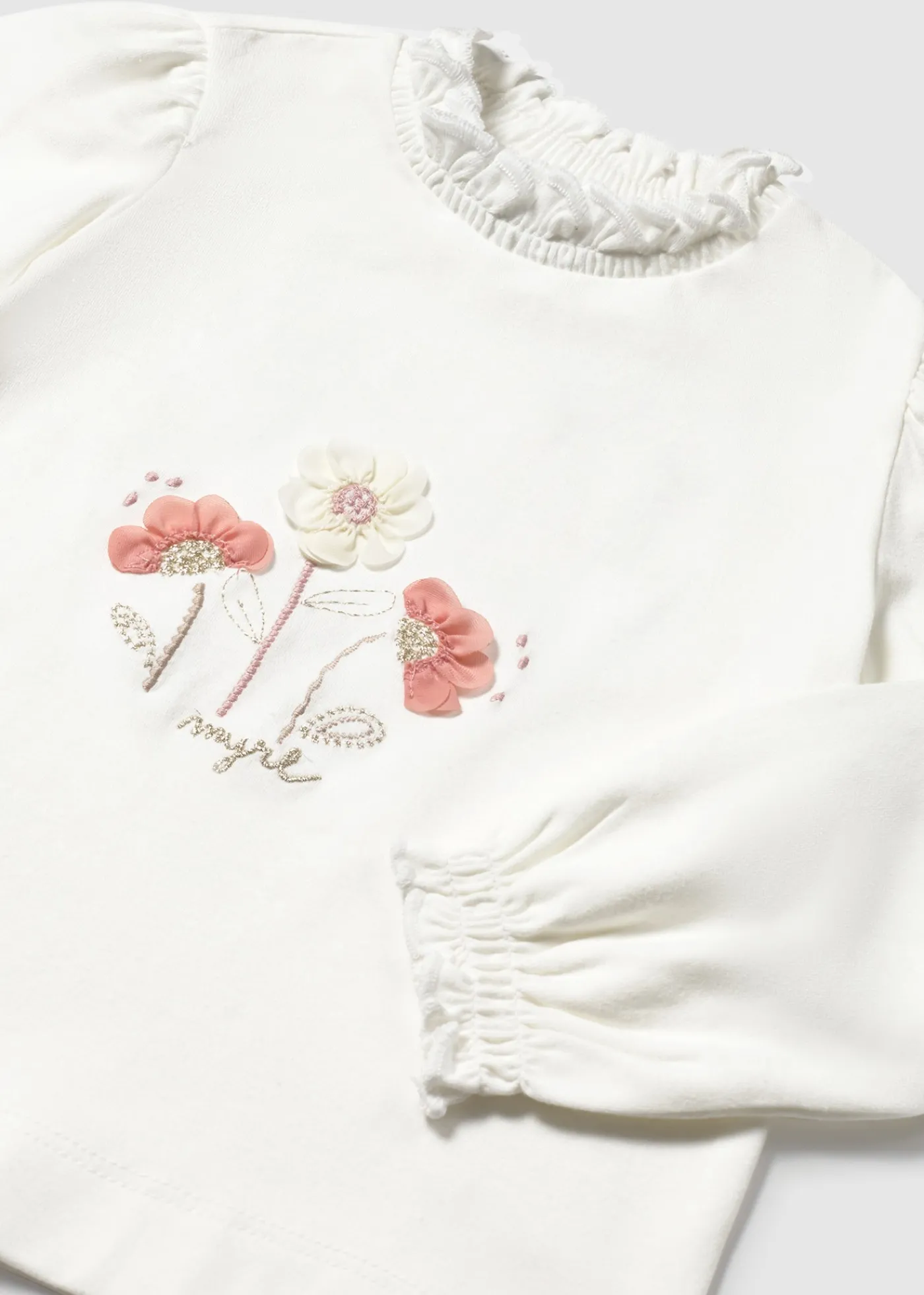Clearance Camiseta semicisne flores bebé Bodies Y Camisetas