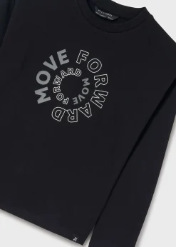 Best Sale Camiseta texto básica chico Camisetas