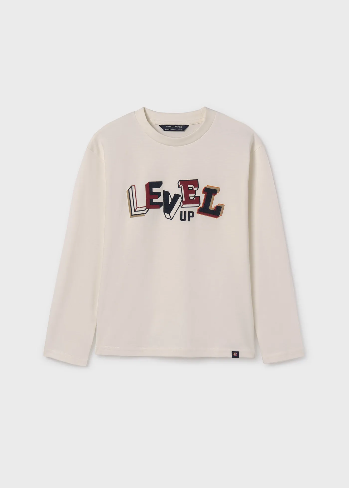 Online Camiseta texto relieve chico Camisetas