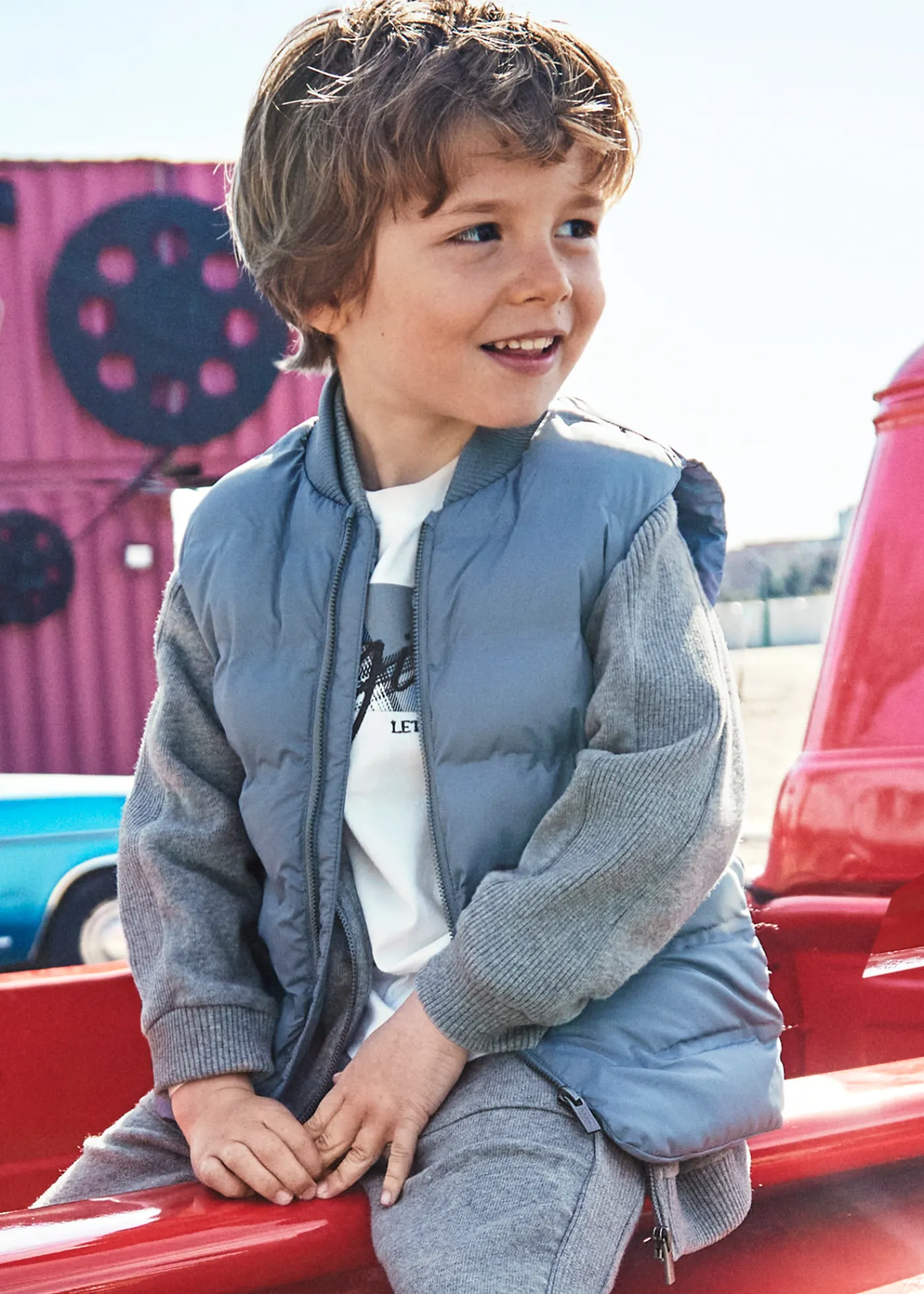 Store Chaleco ligero acolchado niño Abrigos Y Chaquetas