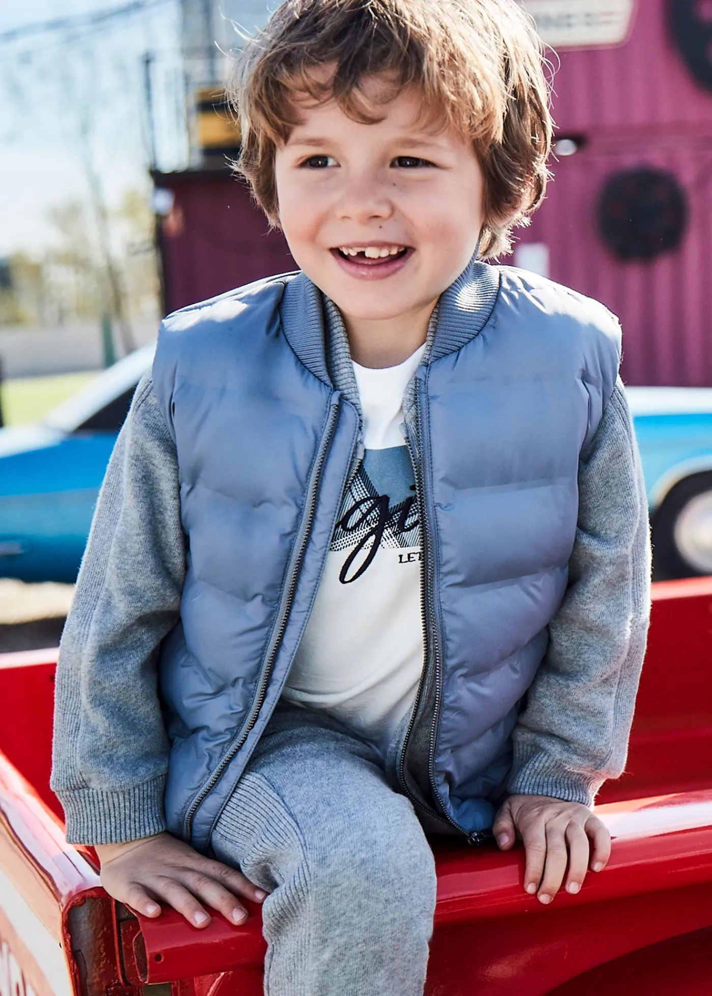 Store Chaleco ligero acolchado niño Abrigos Y Chaquetas