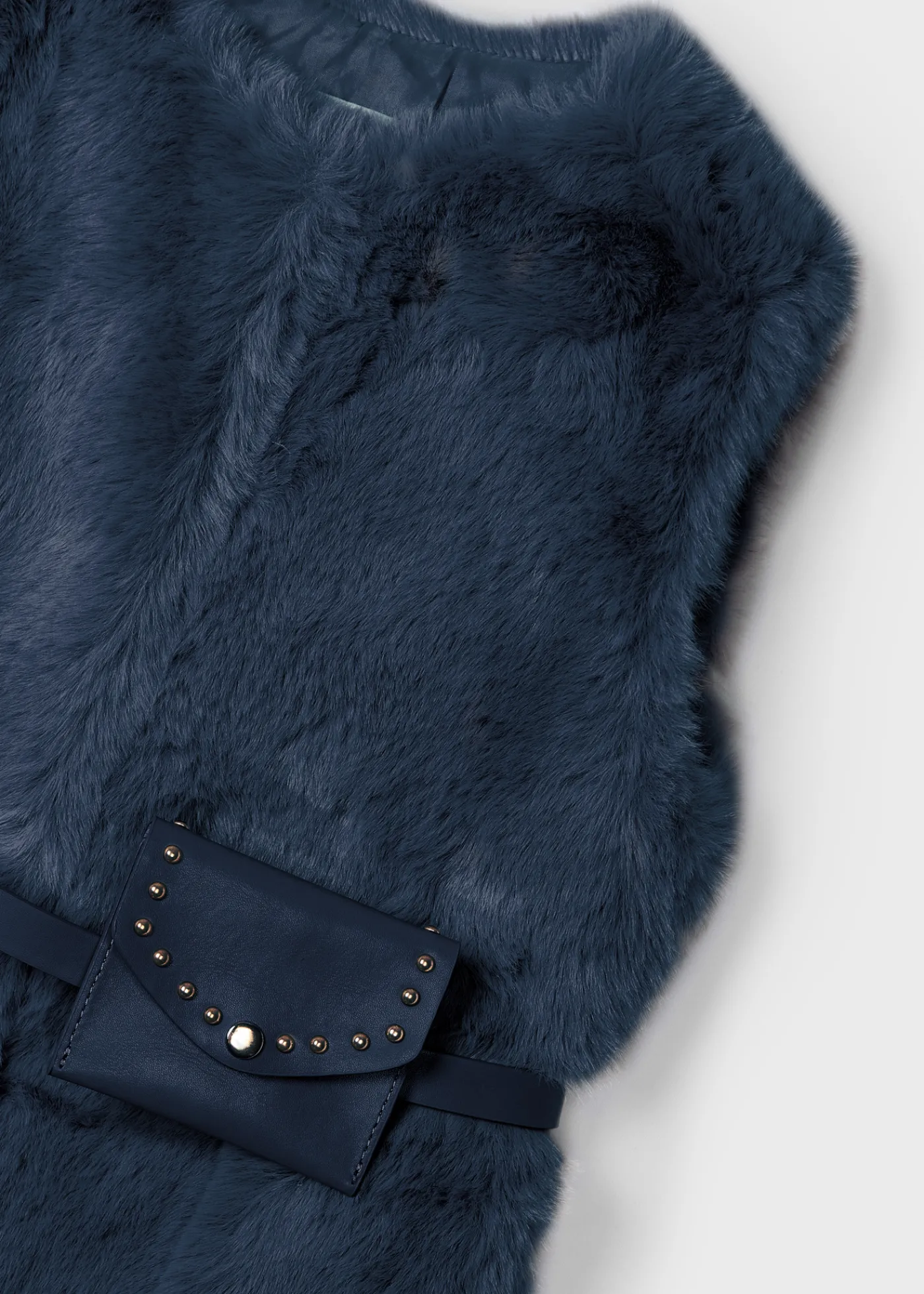 Flash Sale Chaleco pelo con cinturón niña Abrigos Y Chaquetas