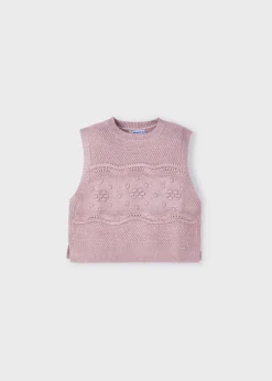 Sale Chaleco tricot niña Abrigos Y Chaquetas