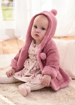 Best Chaqueta tricot con pelo recién nacida Rebecas