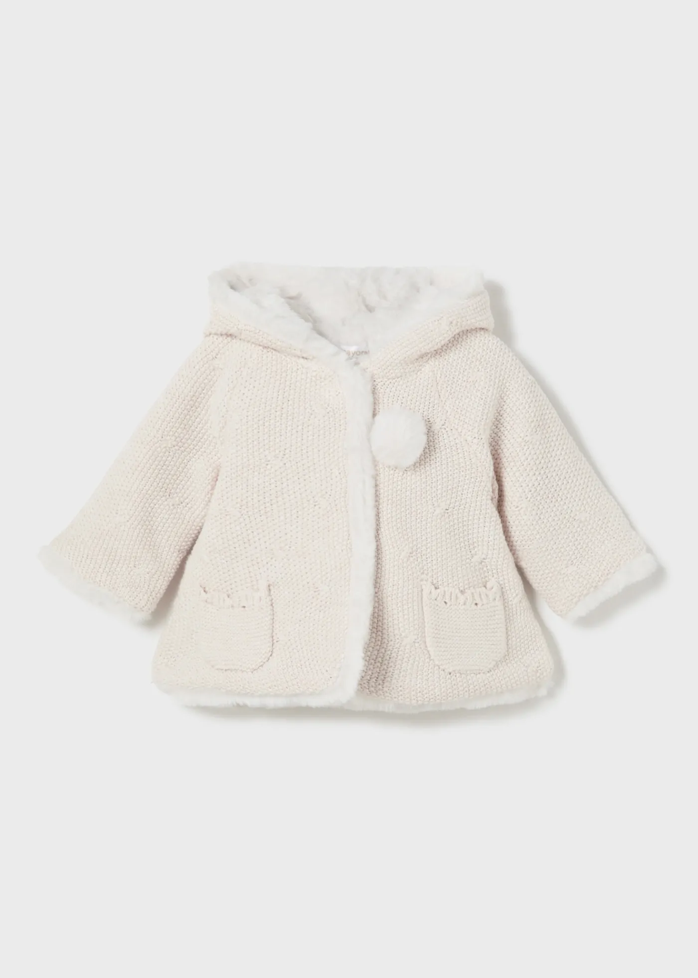 Outlet Chaqueta tricot con pelo recién nacida Rebecas