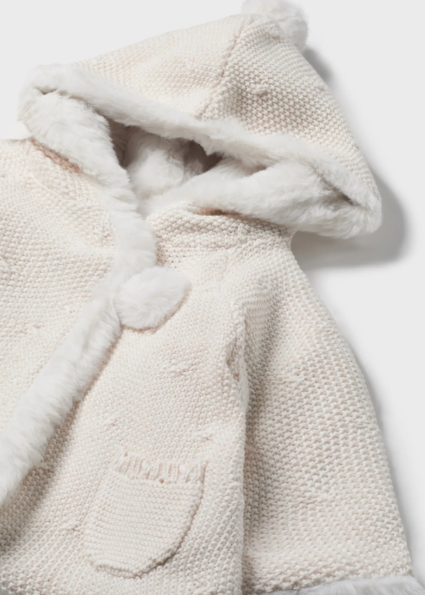 Outlet Chaqueta tricot con pelo recién nacida Rebecas
