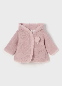 Fashion Chaqueta tricot con pelo recién nacida Rebecas