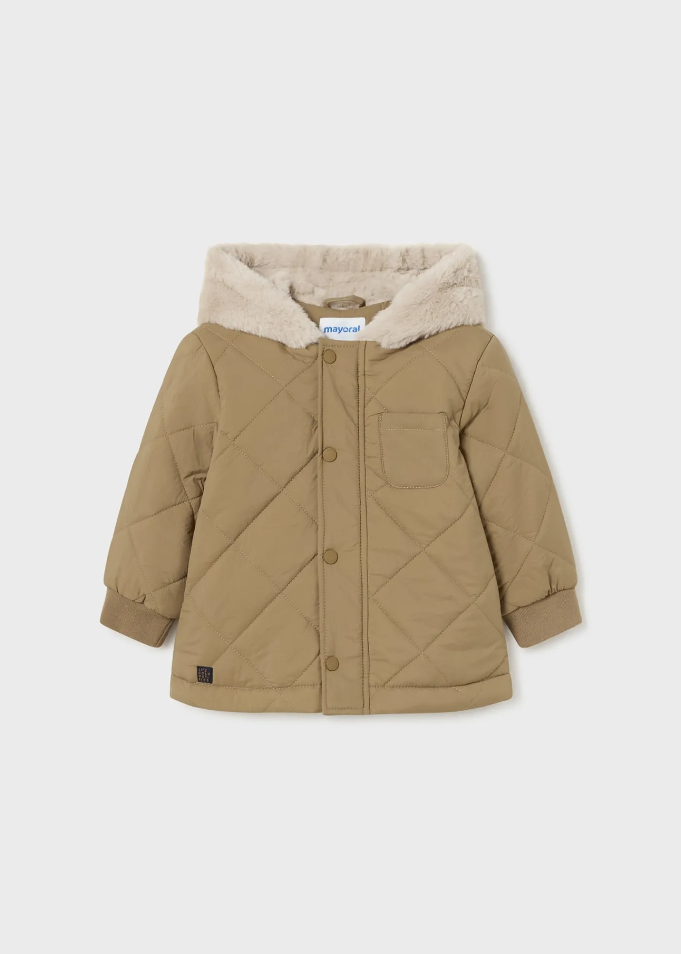 Online Chaquetón capucha pelo bebé Abrigos Y Chaquetas