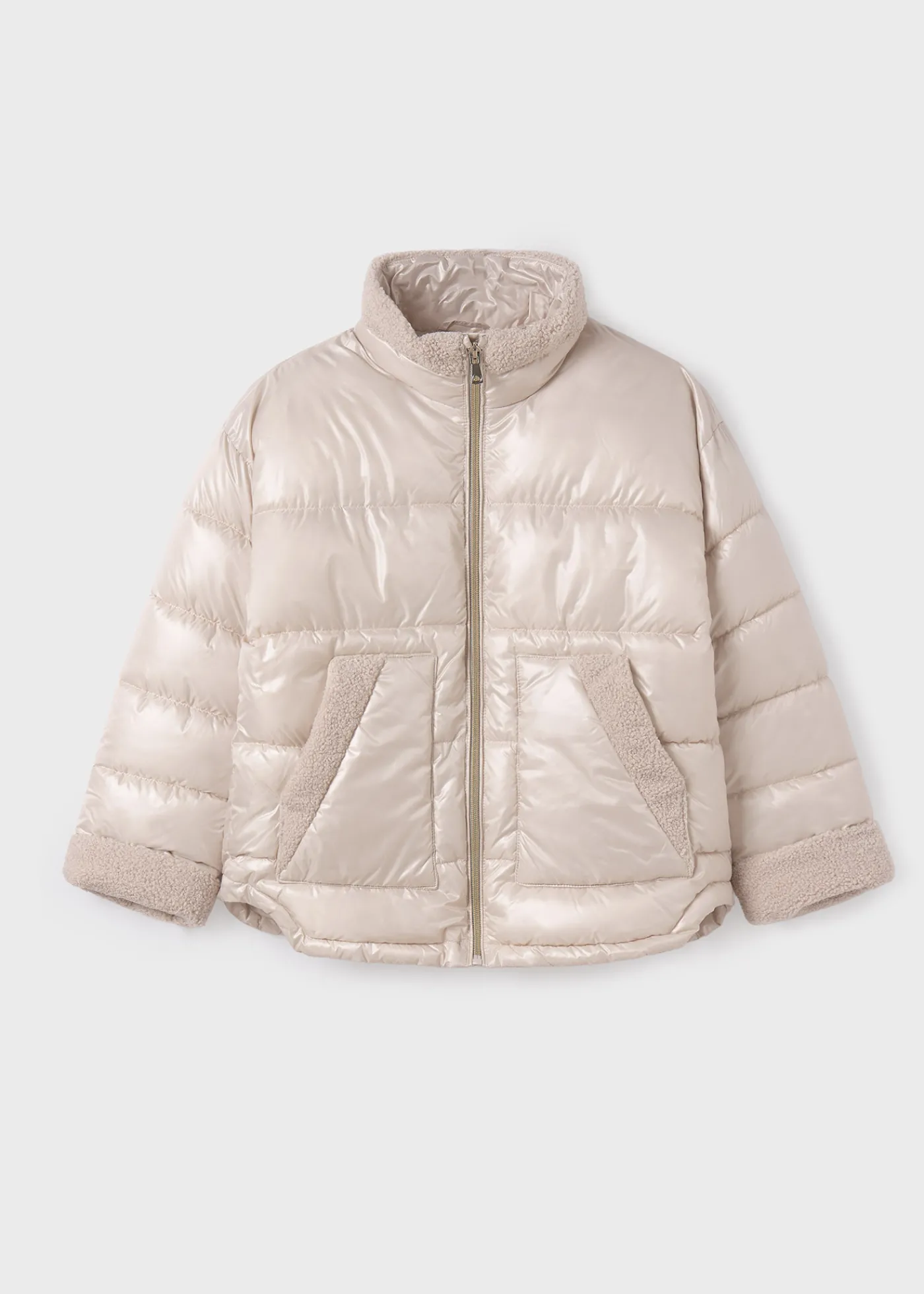 Discount Chaquetón detalles borrego chica Abrigos Y Chaquetas