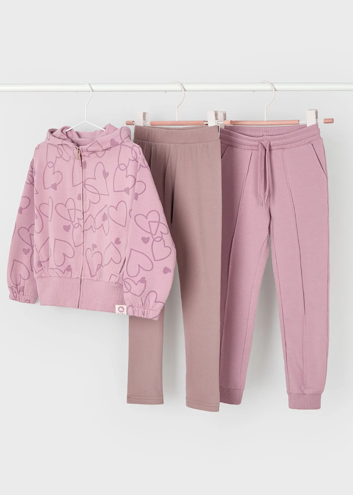 Online Chándal 2 pantalones corazones niña Chándals