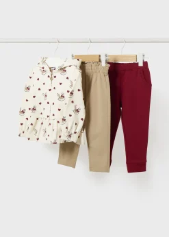 Shop Chándal 2 pantalones corazones bebé Chándals