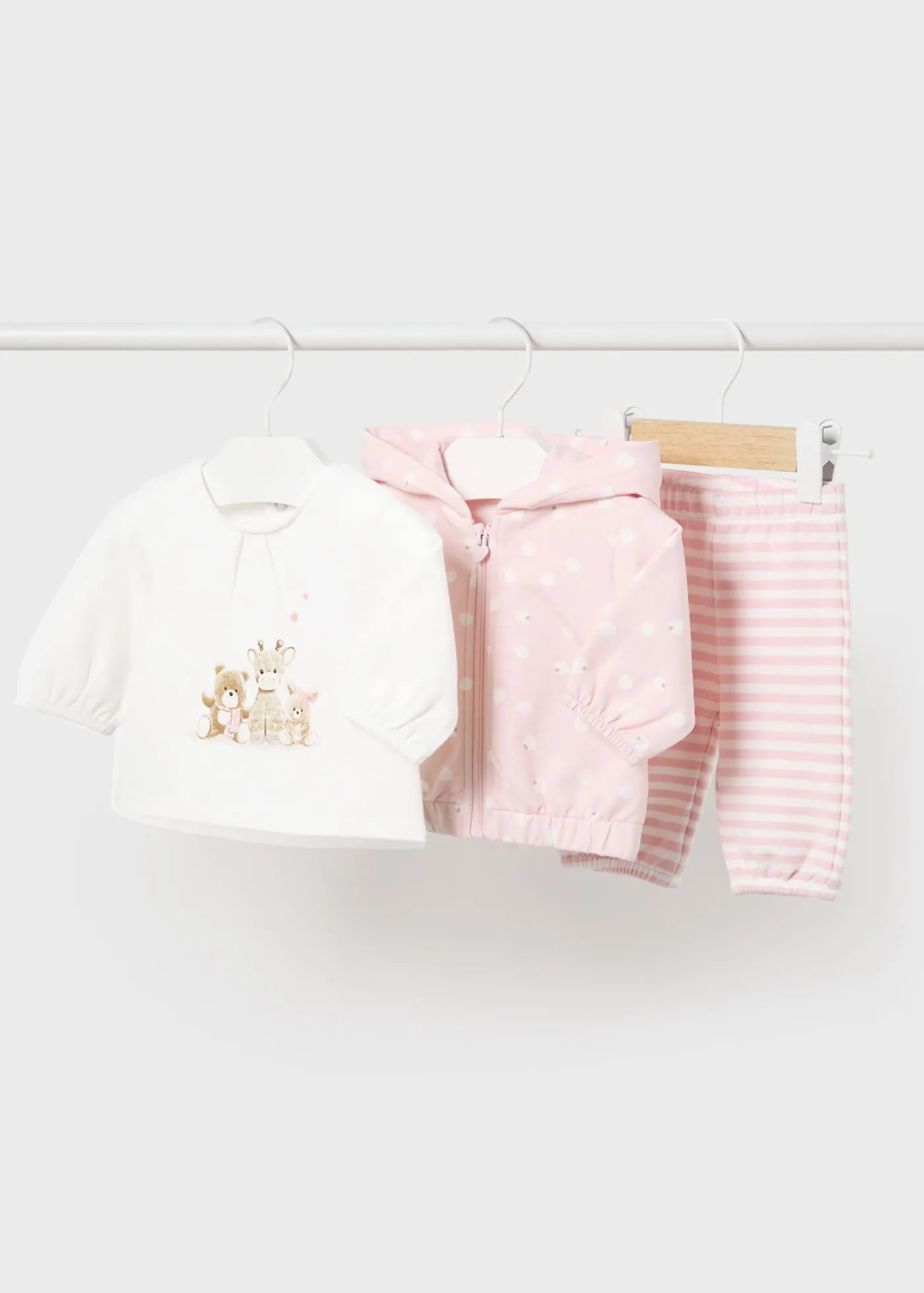 Discount Chándal 3 piezas animalitos recién nacida Chándals