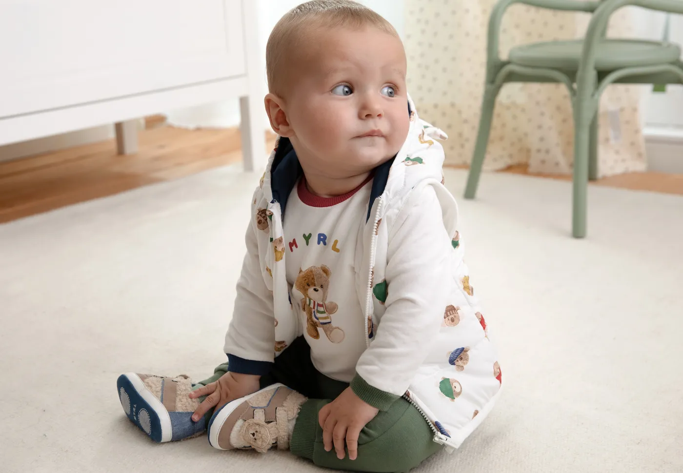 Store Chándal con chaleco estampado recién nacido Chándals