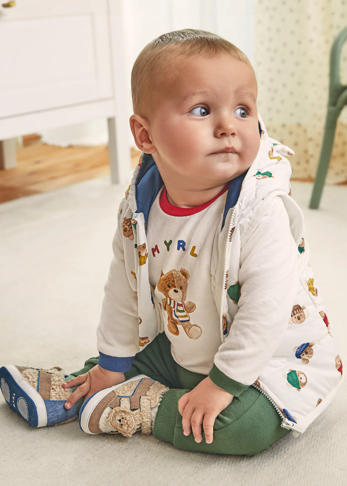 Store Chándal con chaleco estampado recién nacido Chándals