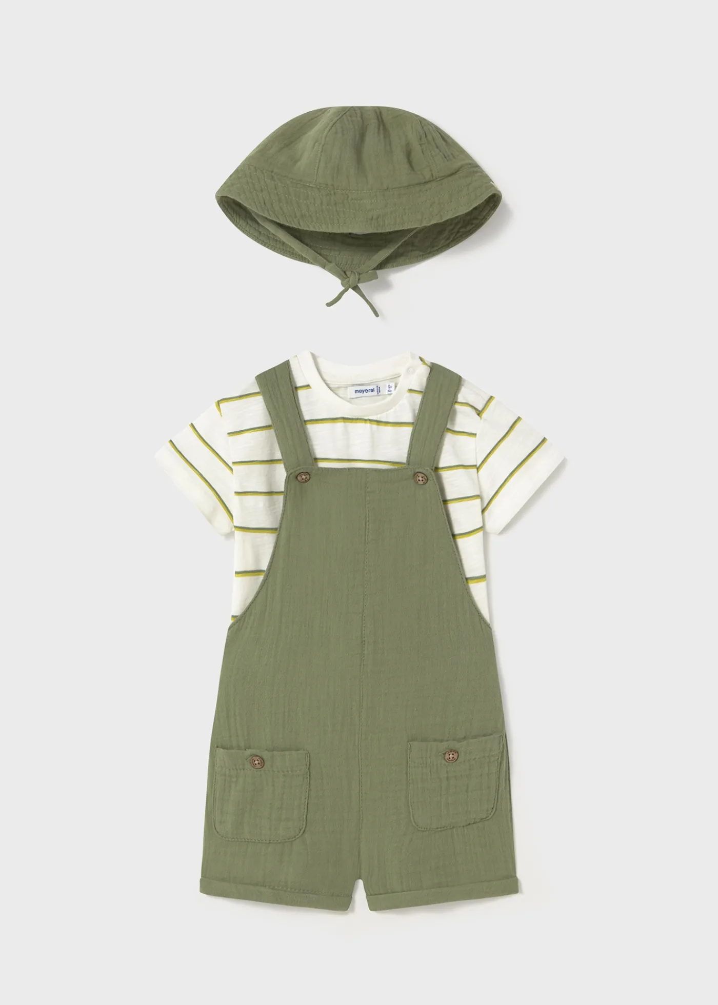 Discount Conjunto 3 piezas con gorro bebé Conjuntos