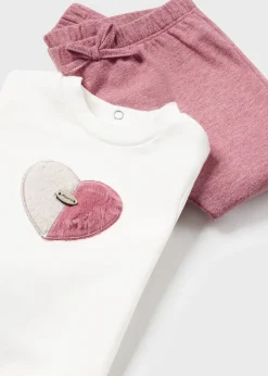 Best Sale Conjunto 3 piezas corazones recién nacida Conjuntos