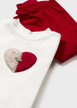 Store Conjunto 3 piezas corazones recién nacida Conjuntos