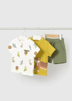 New Conjunto 3 piezas estampado bebé Conjuntos