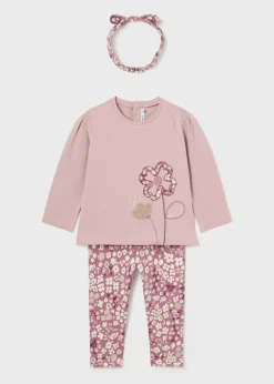 Best Conjunto 3 piezas flor bebé Conjuntos