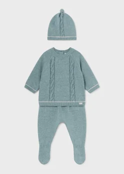 Store Conjunto 3 piezas tricot recién nacido Conjuntos