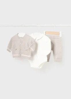 Cheap Conjunto 3 piezas tricot recién nacido Conjuntos