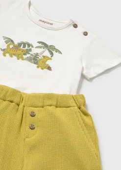 Discount Conjunto bermuda y camiseta jungla bebé Conjuntos