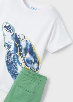 Flash Sale Conjunto bermuda y camiseta tortuga niño Conjuntos