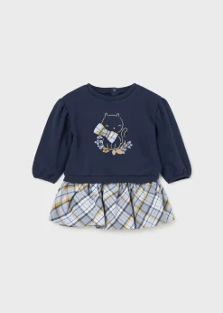 Flash Sale Conjunto falda cuadros y sudadera bebé Conjuntos