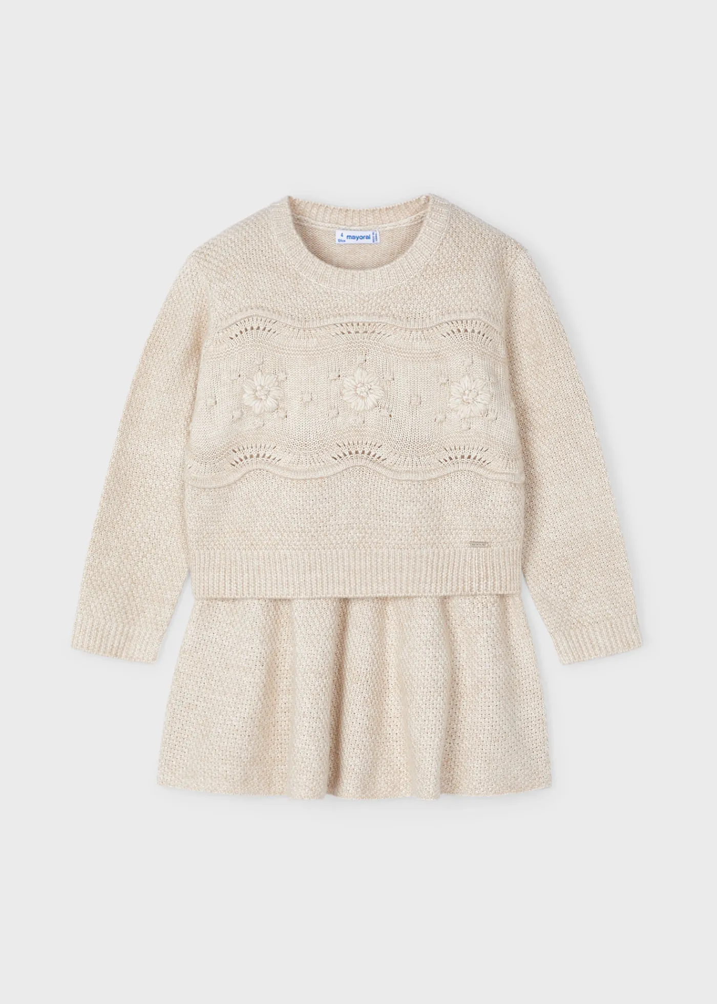 Store Conjunto falda y jersey tricot niña Conjuntos