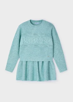 Sale Conjunto falda y jersey tricot niña Conjuntos