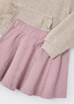 Hot Conjunto falda y sudadera metalizada niña Conjuntos