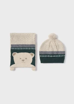 Fashion Conjunto gorro y bufanda oso bebé Accesorios Y Complementos
