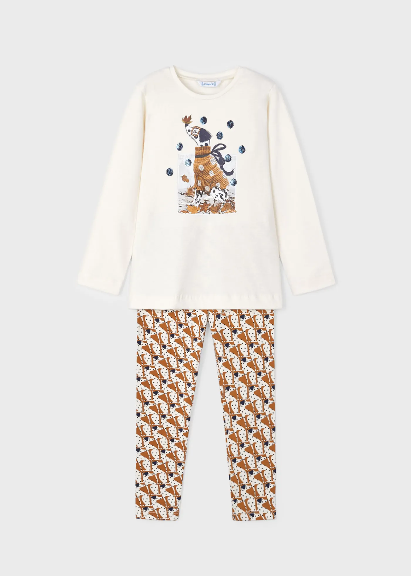 Sale Conjunto legging estampado y camiseta niña Conjuntos