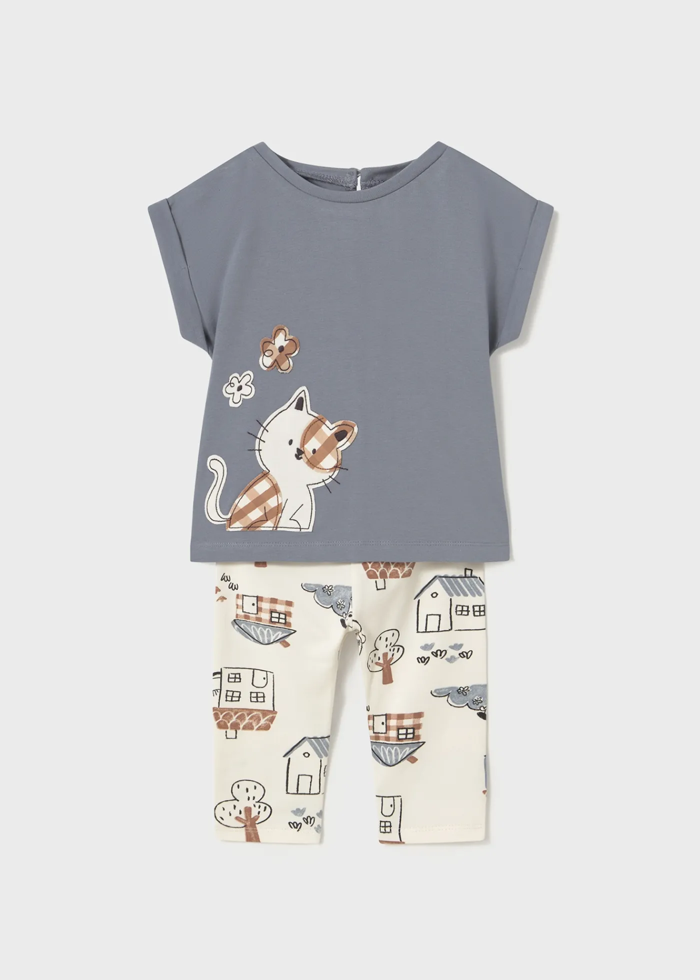 Discount Conjunto legging estampado y camiseta bebé Conjuntos