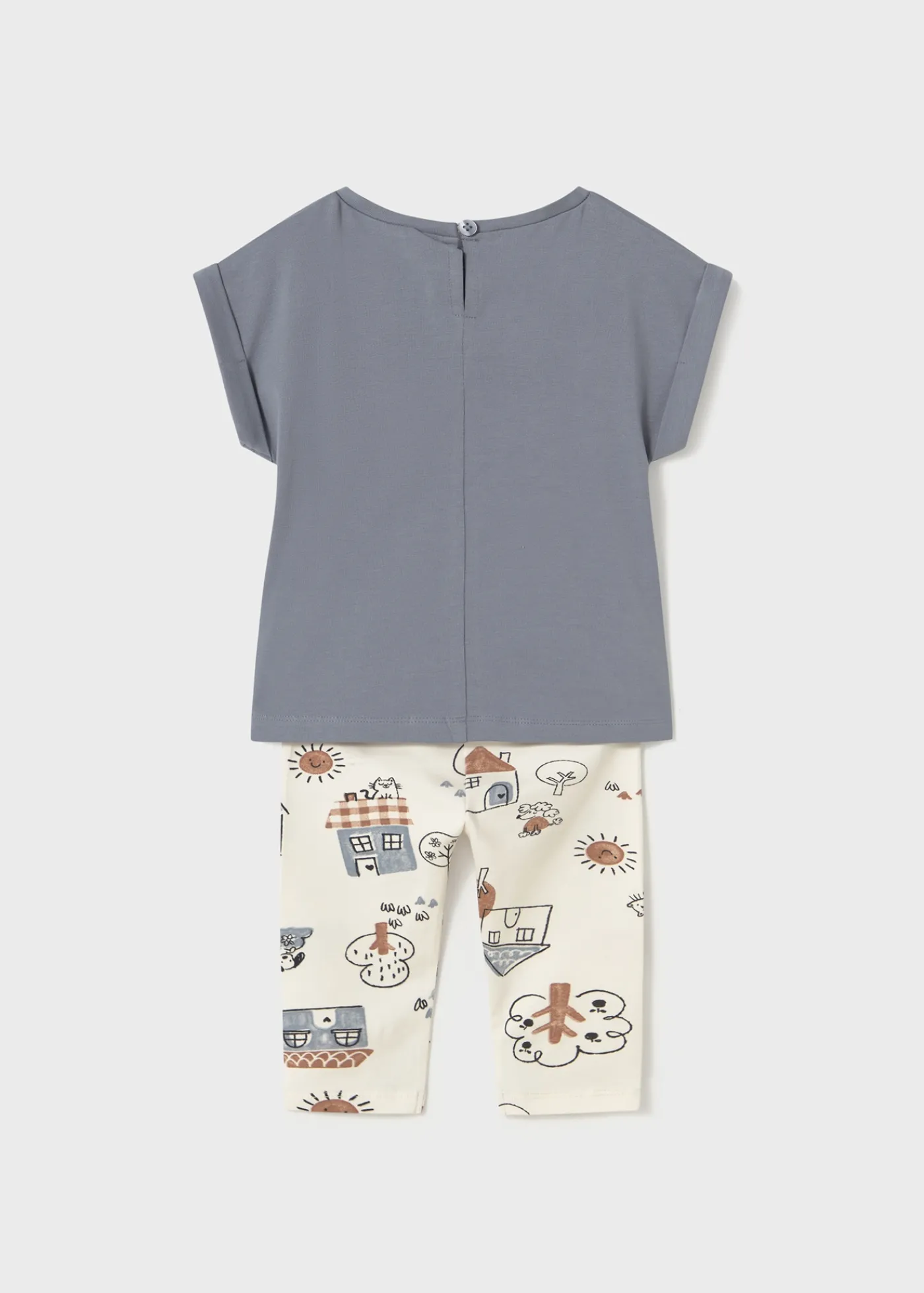 Discount Conjunto legging estampado y camiseta bebé Conjuntos
