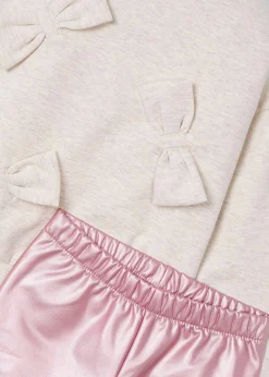 Hot Conjunto legging metalizado y sudadera niña Conjuntos