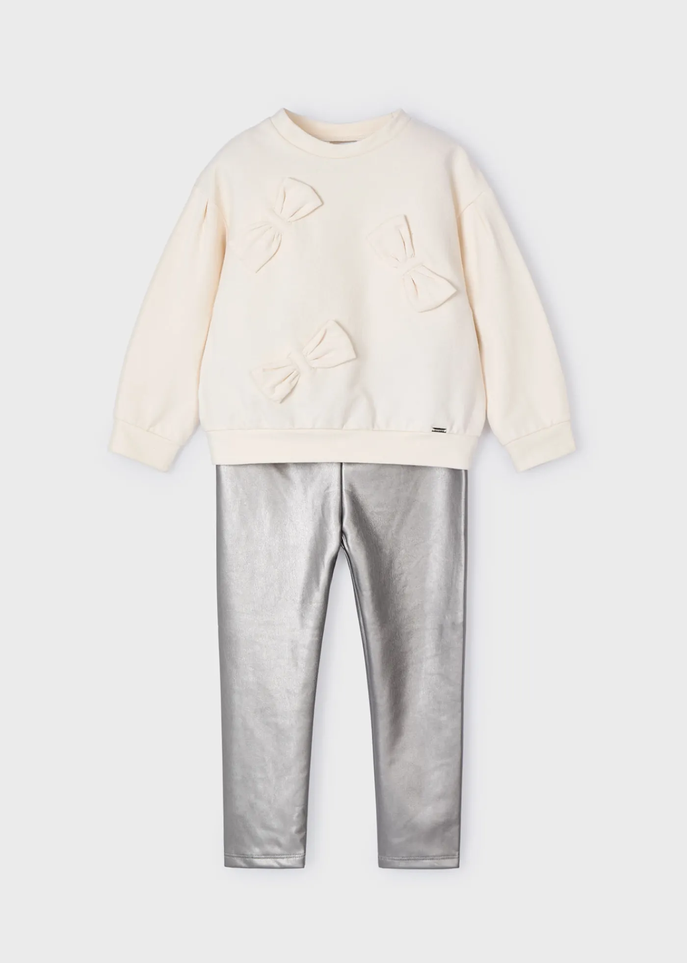 Best Conjunto legging metalizado y sudadera niña Conjuntos