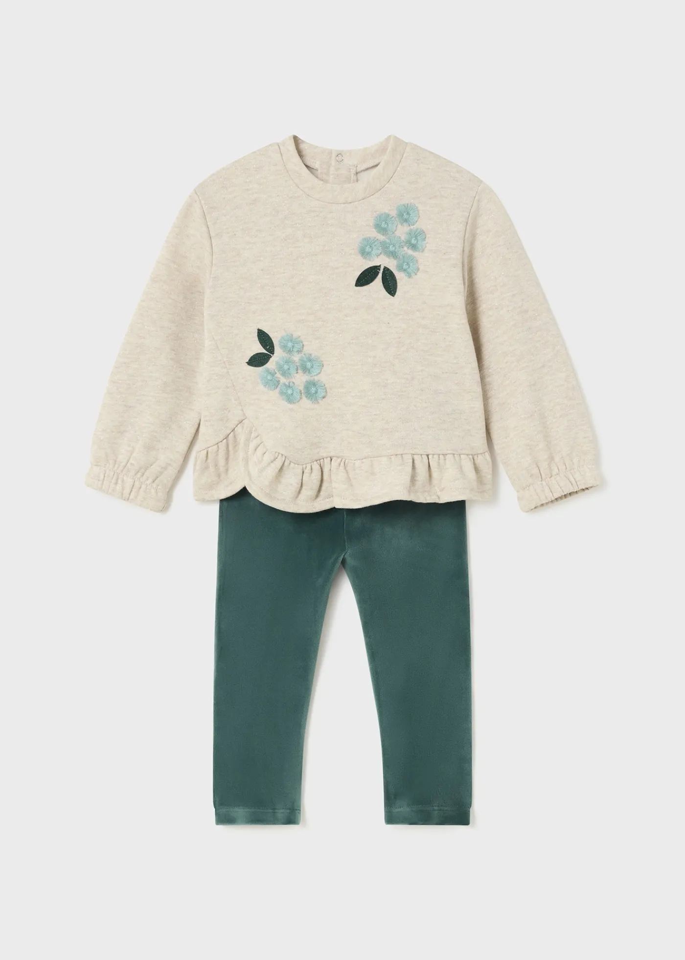 Store Conjunto legging y sudadera volante bebé Conjuntos