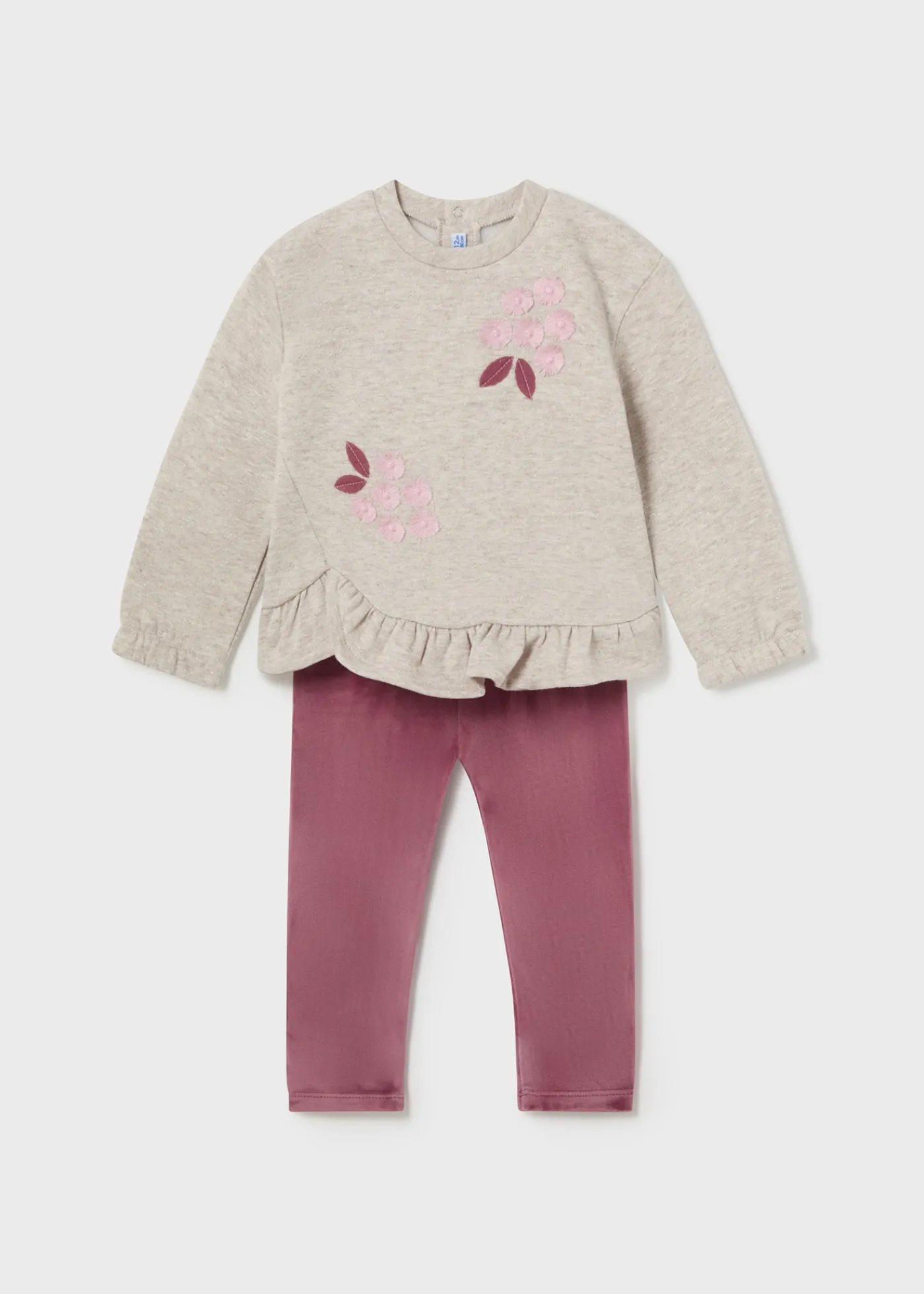 Hot Conjunto legging y sudadera volante bebé Conjuntos