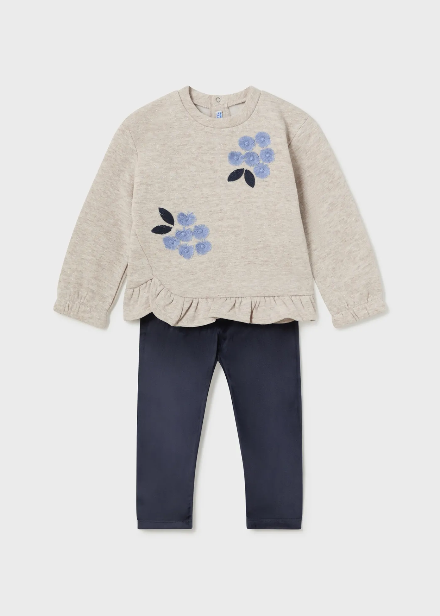 Cheap Conjunto legging y sudadera volante bebé Conjuntos