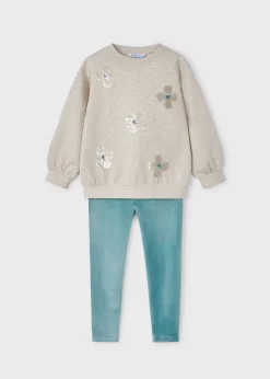 Best Sale Conjunto legging y sudadera lentejuelas niña Conjuntos
