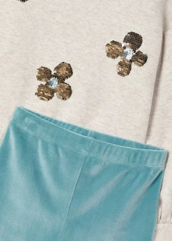 Best Sale Conjunto legging y sudadera lentejuelas niña Conjuntos