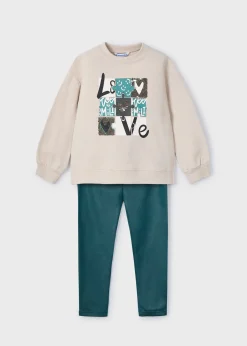 Online Conjunto legging y sudadera niña Conjuntos