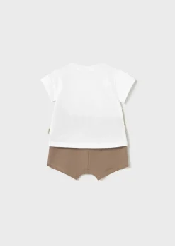 Store Conjunto pantalón corto y camiseta animales recién nacido Conjuntos