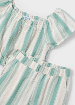 Discount Conjunto pantalón largo y camiseta rayas niña Conjuntos