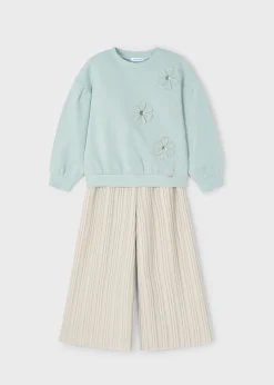 Sale Conjunto pantalón plisado y sudadera niña Conjuntos
