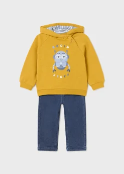 Sale Conjunto pantalón vaquero y sudadera bebé Conjuntos