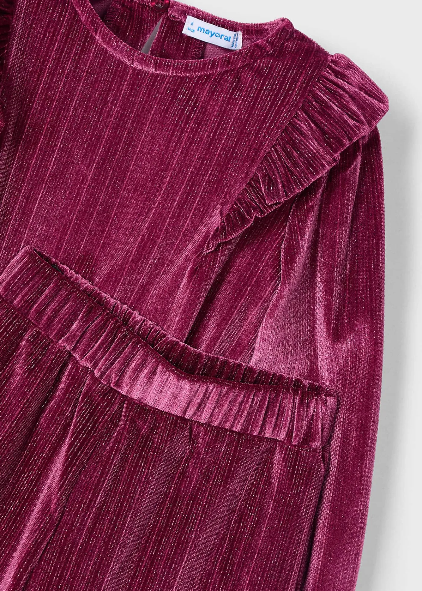 Store Conjunto pantalón y blusa terciopelo niña Conjuntos